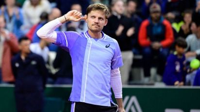 BBC - Belgium's David Goffin claims someone spat chewing gum at him during his first-round win over Giovanni Mpetshi Perricard at the French