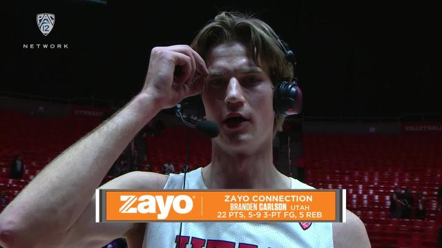 Branden Carlson: Utah ‘going in the right direction’ after upset win over No. 4 Arizona