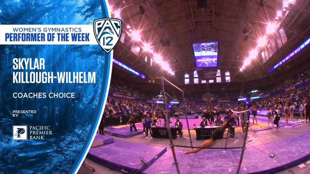 Washington’s Skylar Killough-Wilhelm earns Pac-12 Gymnastics Coaches Choice of the Week honors