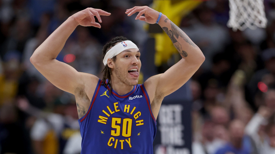 Getty Images - DENVER, COLORADO - APRIL 20: Aaron Gordon #50 of the Denver Nuggets celebrates against the Los Angeles Lakers in the fourth quarter during game one of the Western Conference First Round Playoffs at Ball Arena on April 20, 2024 in Denver, Colorado.  NOTE TO USER: User expressly acknowledges and agrees that, by downloading and or using this photograph, User is consenting to the terms and conditions of the Getty Images License Agreement. (Photo by Matthew Stockman/Getty Images)