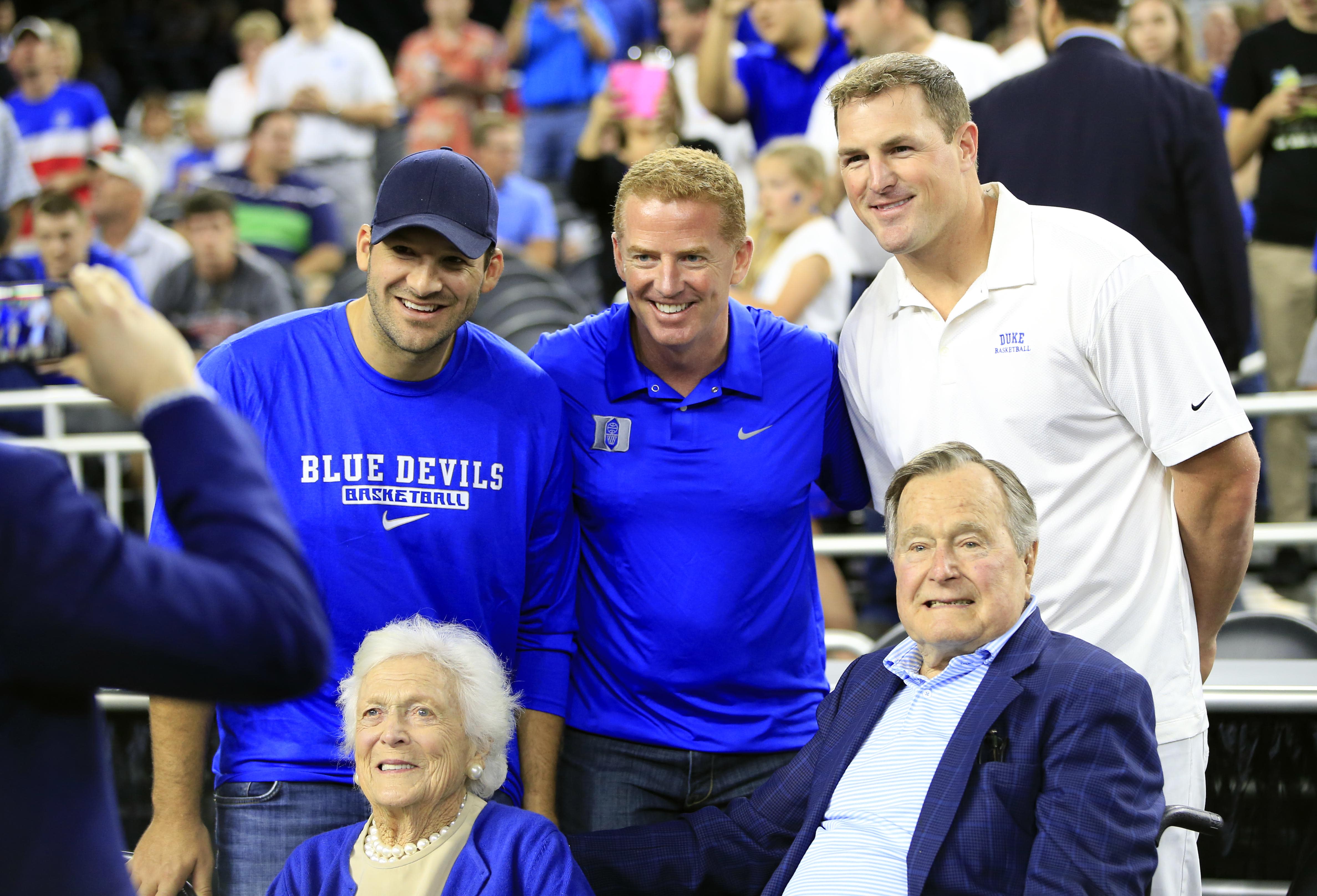 George H.W. Bush shows support for Duke in Houston
