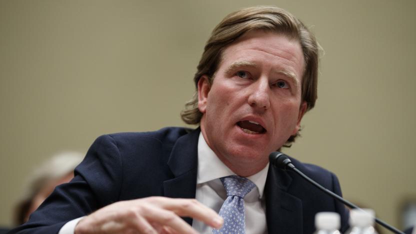 FILE - In this May 22, 2019, file photo, Christopher Krebs, director of the Cybersecurity and Infrastructure Security Agency, testifies on Capitol Hill in Washington. President Donald Trump on Tuesday, Nov. 17, 2020, fired Krebs, the director of the federal agency that vouched for the reliability of the 2020 election. Trump fired Krebs in a tweet, saying his recent statement defending the security of the election was “highly inaccurate.”  (AP Photo/Carolyn Kaster, File)