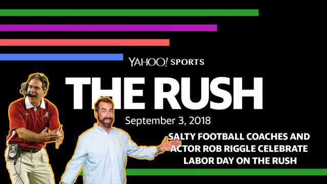 The Rush:  Salty football coaches and actor Rob Riggle celebrate Labor Day on The Rush