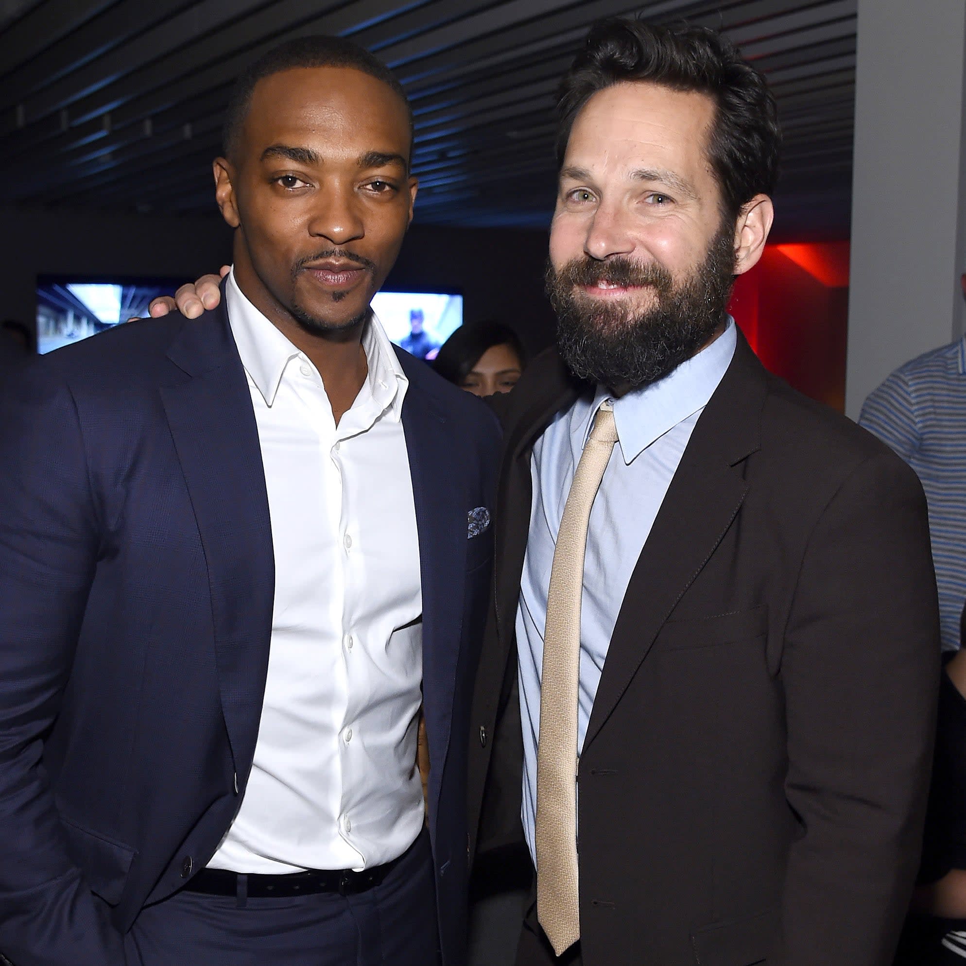 Anthony Mackie says Paul Rudd casts a shadow when talking about “intellectual waste” and we believe that