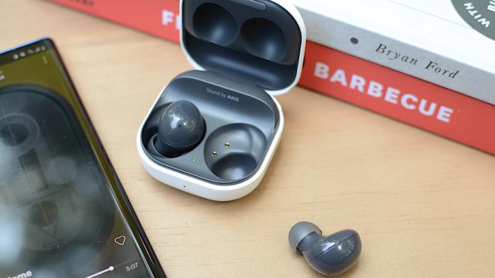 With the Galaxy Buds 2, Samsung adds active noise cancellation to its most affordable true wireless earbuds. This successor to the Galaxy Buds+ are smaller and more comfortable with premium features like wireless charging and adjustable ambient sound. However, ANC performance is only decent and there’s no deep iOS integration like previous models. Still, at this price, Samsung has created a compelling package despite the sacrifices. 