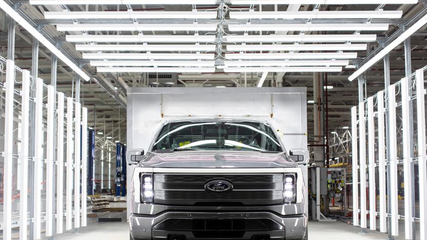 Ford F-150 Lightning at Rouge Electric Vehicle Center