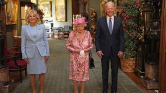 Queen Elizabeth Greets Joe Biden and Dr. Jill Biden in Stunning Style at Windsor Castle