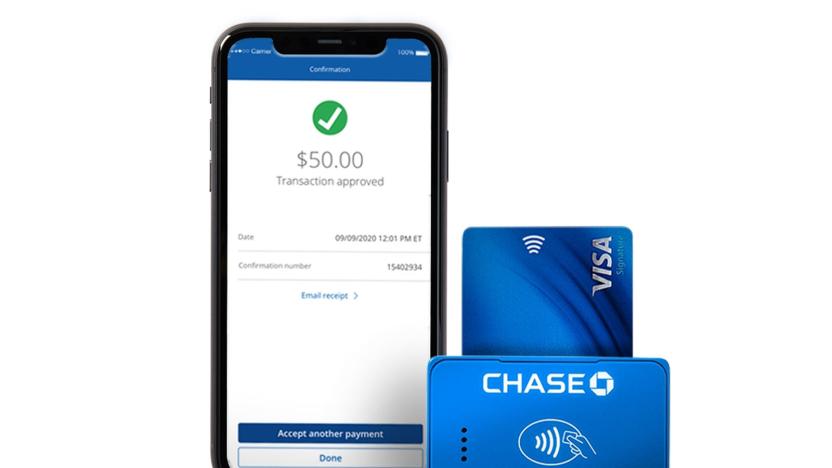 Chase Business Complete Banking with contactless payment reader