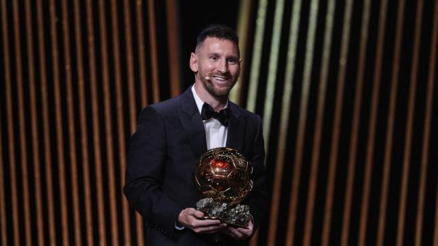 Lionel Messi wins Ballon d'Or record eighth time