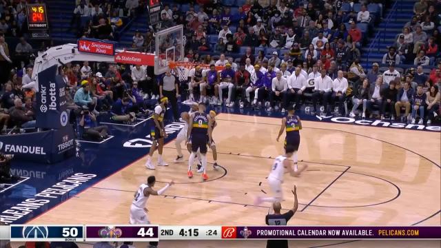 Deni Avdija with an assist vs the New Orleans Pelicans