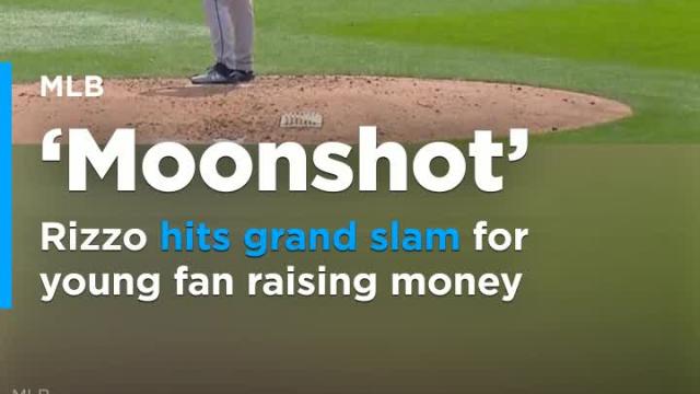 Anthony Rizzo hits grand slam for young fan raising money for cancer