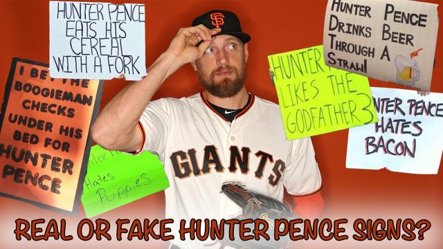 Real or Fake Hunter Pence signs