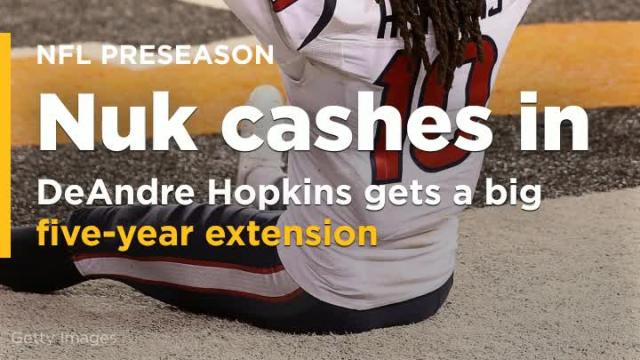 Texans agree to large five-year extension with WR DeAndre Hopkins