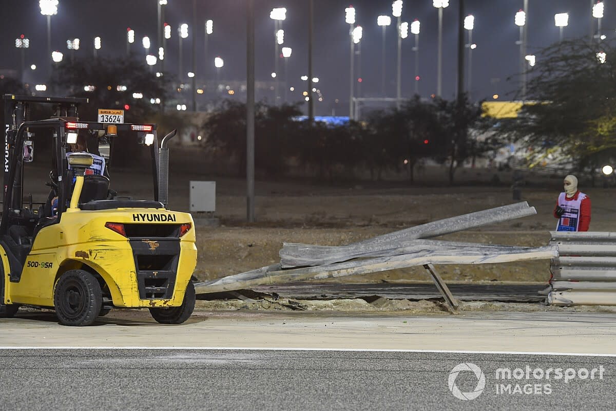 Fia Modifies Barrier Hit By Grosjean In Bahrain