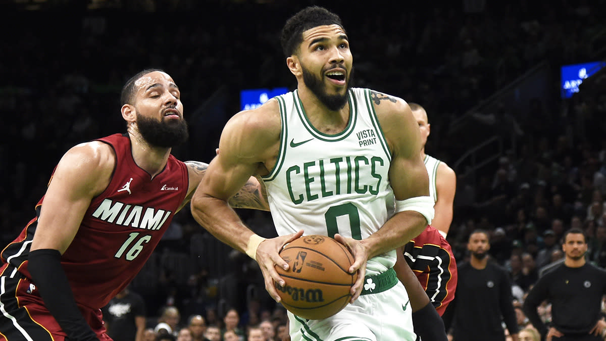 Martin's hard collision with Tatum raises tensions in Celtics-Heat