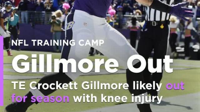 Ravens' Gillmore likely out for season with knee injury