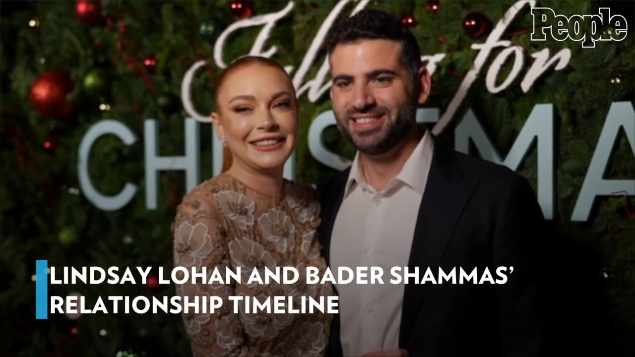 A very cute relationship timeline of Lindsay Lohan and Bader Shammas