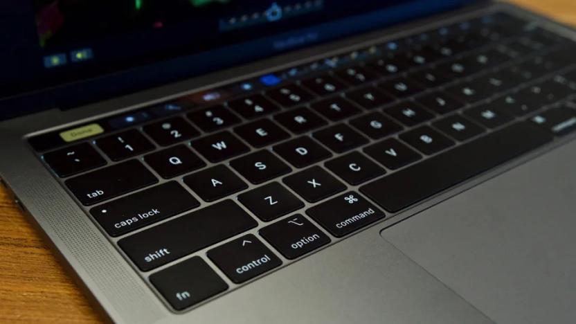 A MacBook with the butterfly keyboard