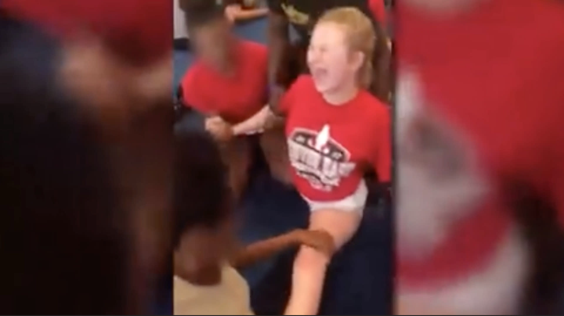 A Disturbing Video Shows A High School Cheerleader Forced Into A Split By Her Coach And Teammates 8636