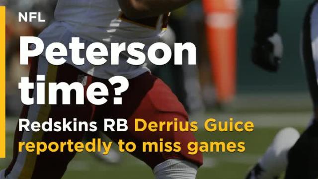 Redskins RB Derrius Guice reportedly set to miss games due to knee injury