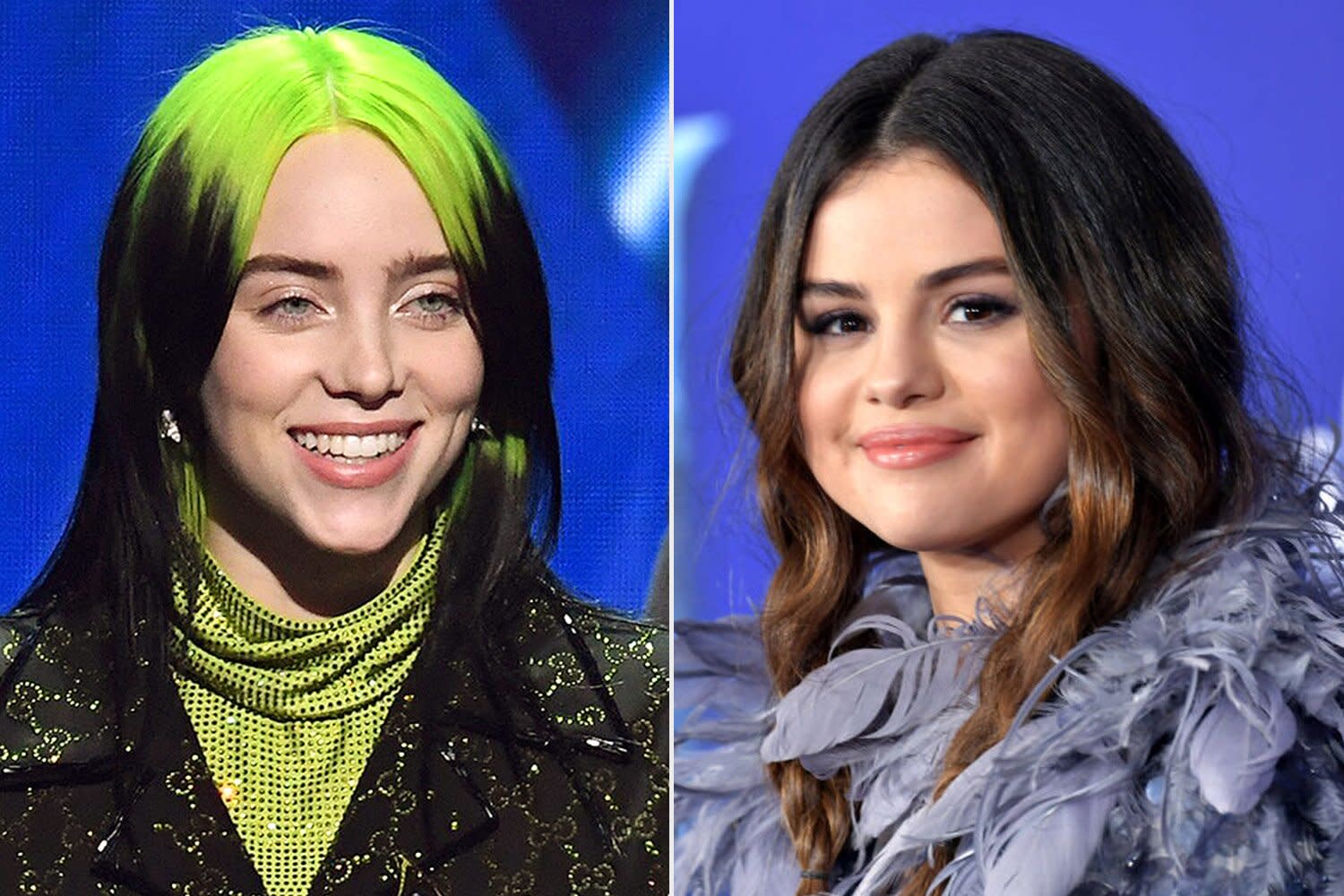 Selena Gomez Fangirls by Billie Eilish wearing Rare Beauty at Vanity Fair: ‘Low Key Freaking Out’