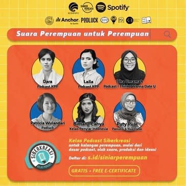 Kemenkominfo dan Cybergrass Gandeng Spotify untuk Tingkatkan Podcaster Muda Indonesia