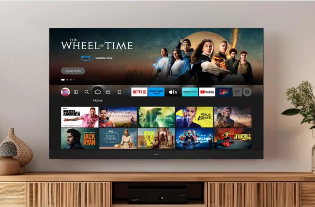 An image showing an Amazon Fire TV home screen.