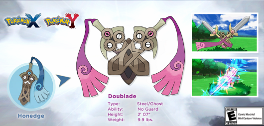 Pokemon X Y S Honedge Already Gets An Evolved Form In Doublade Engadget