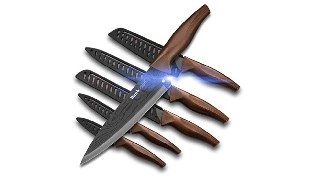 Premiere Titanium Cutlery 3-Piece Knife Set with Walnut Handles