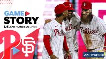 Phillies survive late Giants rally, get fifth straight win