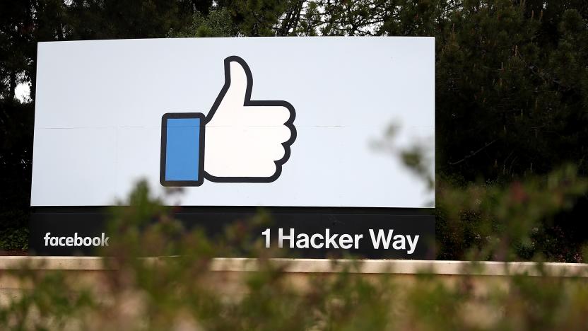 MENLO PARK, CA - APRIL 05:  A sign is posted outside of Facebook headquarters on April 5, 2018 in Menlo Park, California. Protesters with the activist group "Raging Grannies" staged a demonstration outside of Facebook headquaters calling for better consumer protection and online privacy in the wake of Cambridge Analytica's unauthorized access to up to 87 million Facebook users' data.  (Photo by Justin Sullivan/Getty Images)