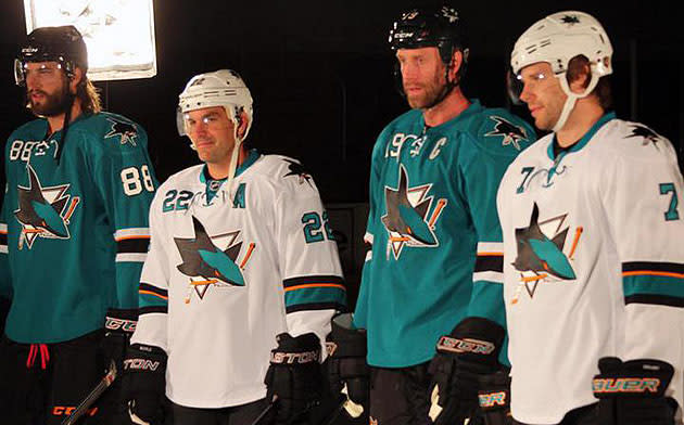 San Jose Sharks new home, away jerseys