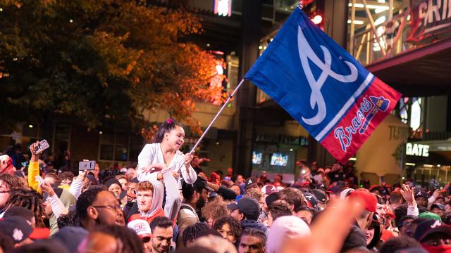 Atlanta Braves fans celebrate World Series win