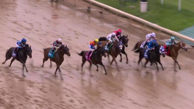 First Mission surges for Alysheba Stakes win