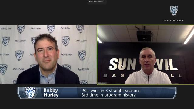2020 Pac-12 Men's Basketball Media Day: ASU's Bobby Hurley podium