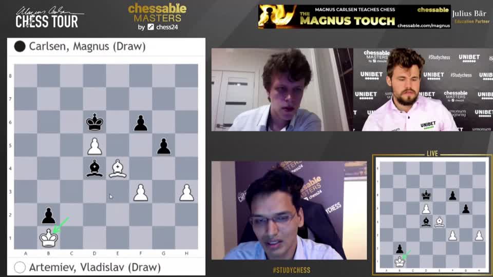 Magnus takes on Dubov, Artemiev & the Challengers