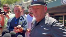 WATCH: Georgia baseball coach Wes Johnson on N.C. State Super Regional series