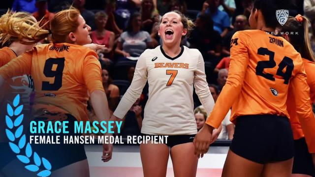 Grace Massey is Oregon State's 2021-22 female Tom Hansen Medal winner