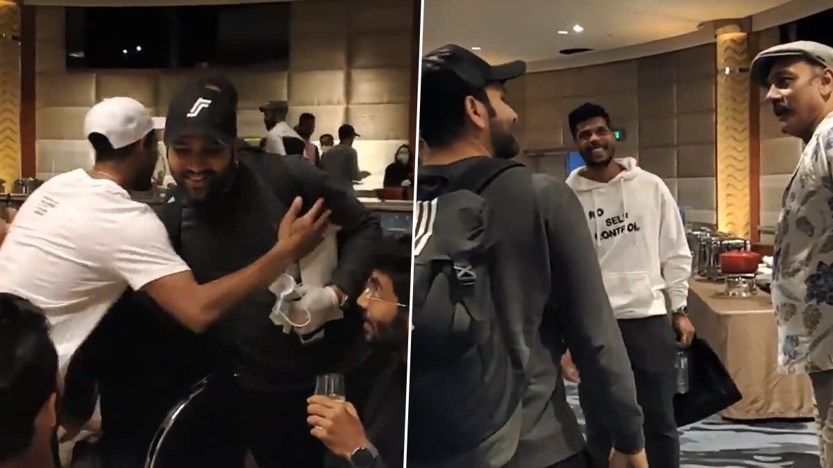 Rohit Sharma Joins Team India For Remaining Two Test Matches Against Australia Watch Video