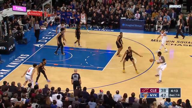 Isaac Okoro with a dunk vs the New York Knicks