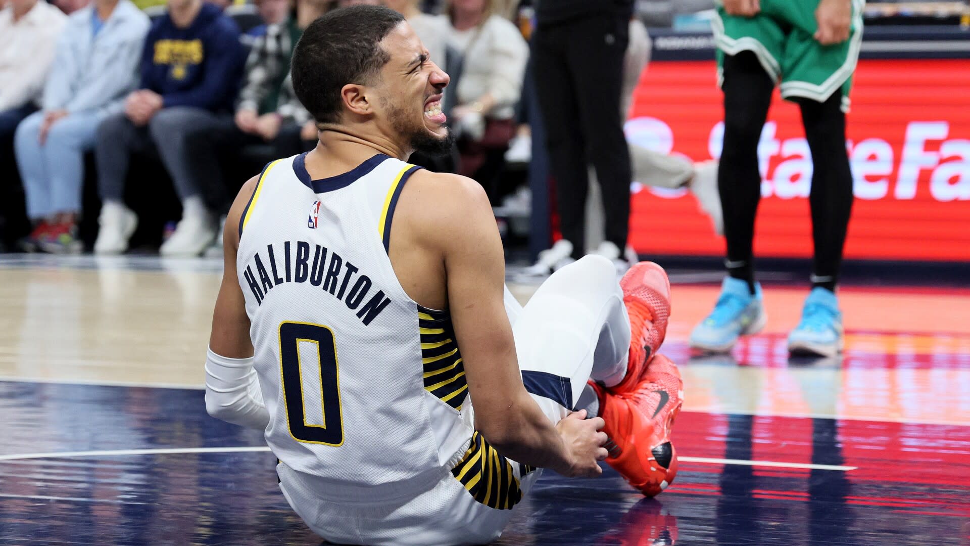 Tyrese Haliburton diagnosed with hamstring strain, reportedly to be re-evaluated in two weeks