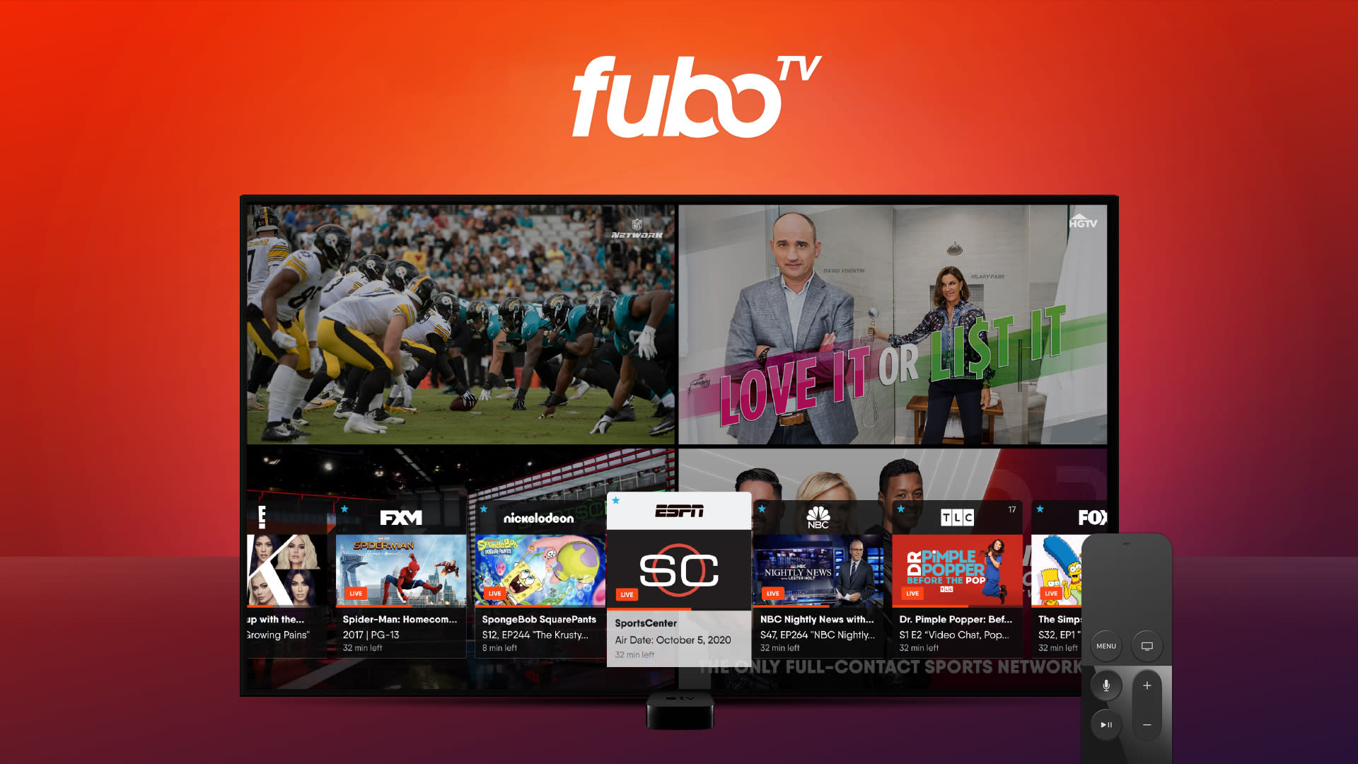 fuboTV lets you watch four matches at once on Apple TV