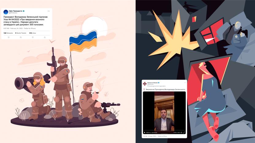 The Ukrainian government is selling NFTs to support its war effort.