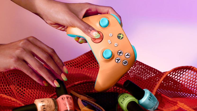 Microsoft collaborated with OPI to make this brightly colored gamepad. 