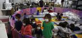 Unaccompanied migrant children at a Department of Homeland Security holding facility in Donna, Texas. (Getty Images)