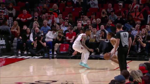 Romeo Langford with an and one vs the Portland Trail Blazers