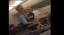 Mother praises airline crew members for calming plane after her daughter's terrifying choking incident