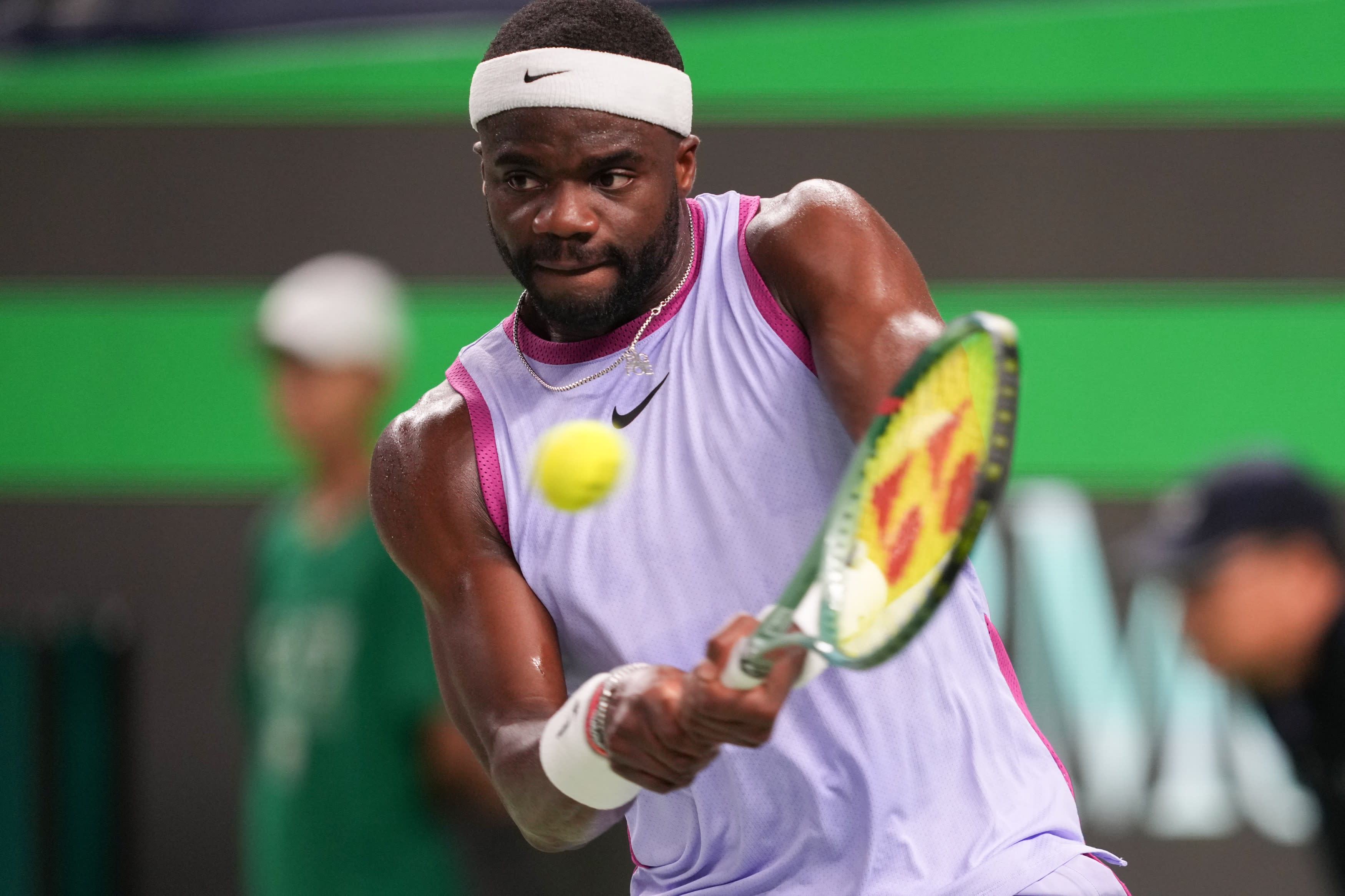 Frances Tiafoe berates chair umpire after late penalty, loss at Shanghai Masters: 'F*** you, man, f*** you'