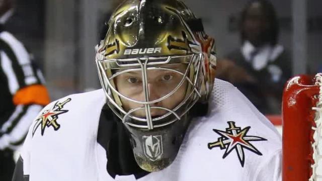 Golden Knights goalie Oscar Dansk honors Vegas shooting victims with new mask