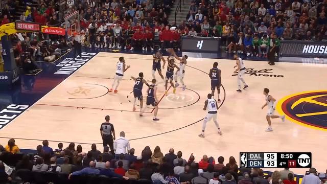 Spencer Dinwiddie with an assist vs the Denver Nuggets